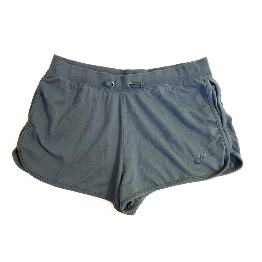 Nike Women's Sportswear Essential Club Fleece Shorts XL Teal